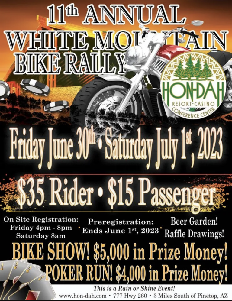 11th Annual 2023 White Mountain Bike Rally